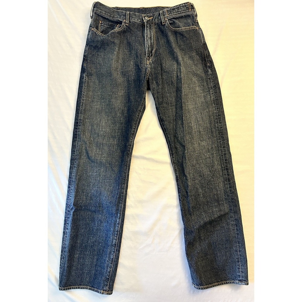 GUESS Jeans USN-81 Blue Denim Men's 33x32 Vintage USA 100% Cotton Dark 5 Pocket